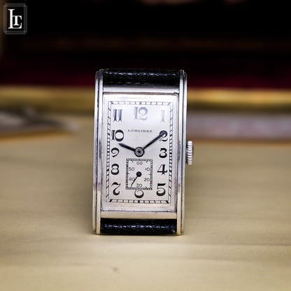 Longines rectangular steel vintage