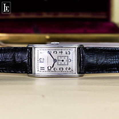 Longines rectangular steel vintage