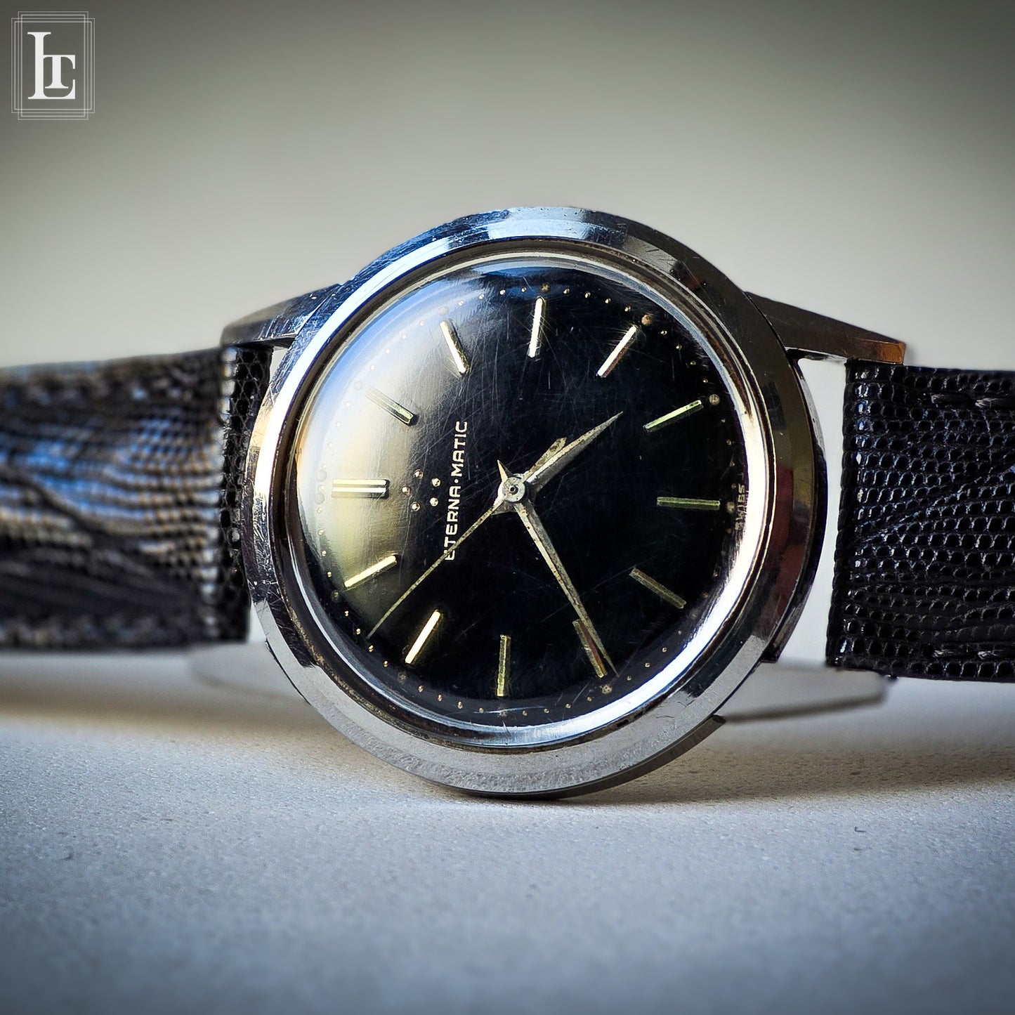 Eterna Matic black gilt dress