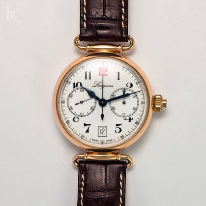 Longines Heritage Monopulsante smalto oro rosa 