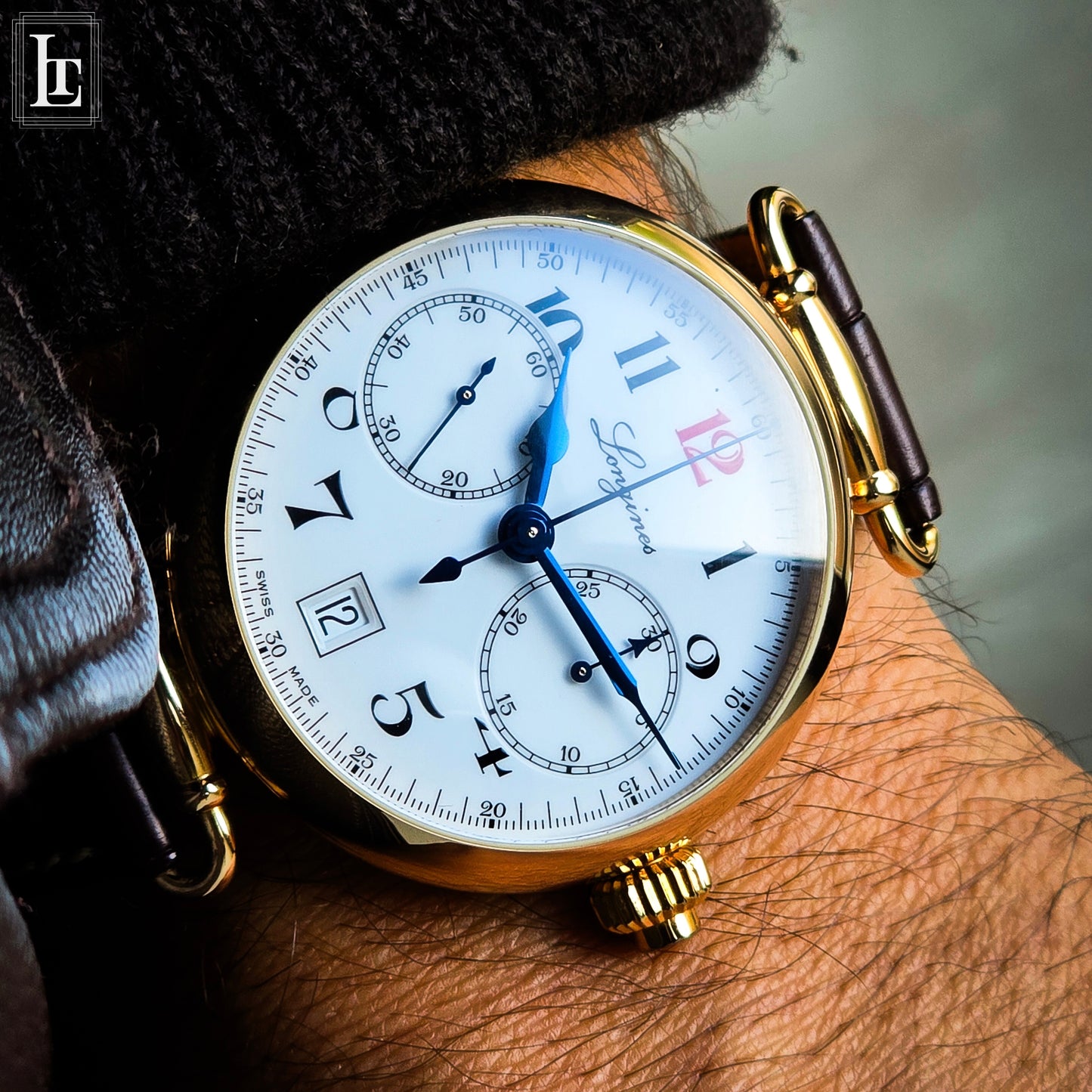 Longines Heritage Monopulsante smalto oro rosa 