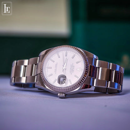 Rolex Datejust 116234 b&p bianco