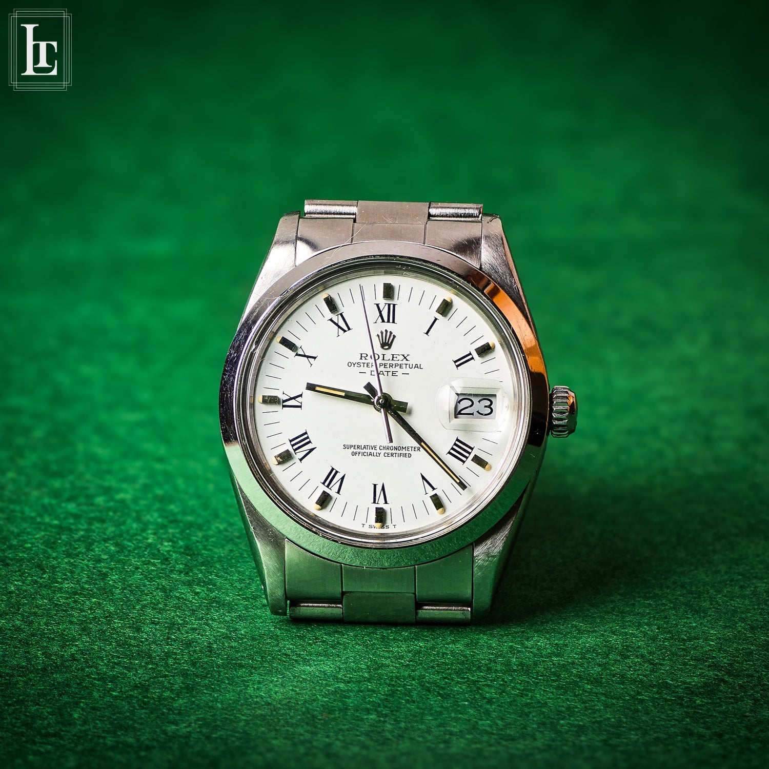 Rolex Date ref.15000 white roman – Luxo Time Firenze