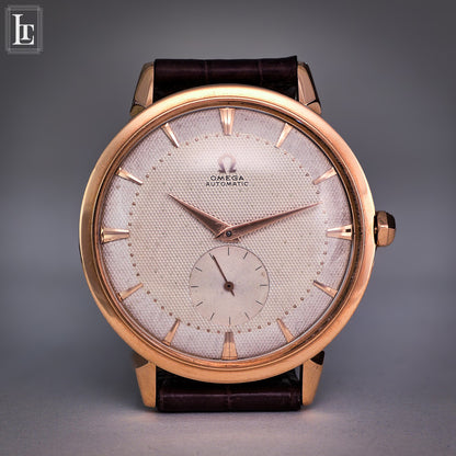 Omega Oversize Honeycomb rose gold