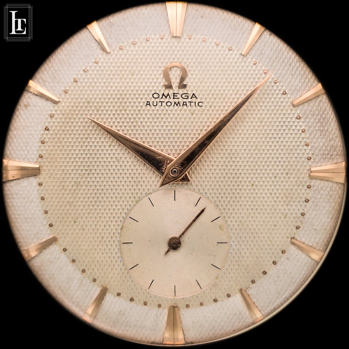 Omega Oversize Honeycomb rose gold