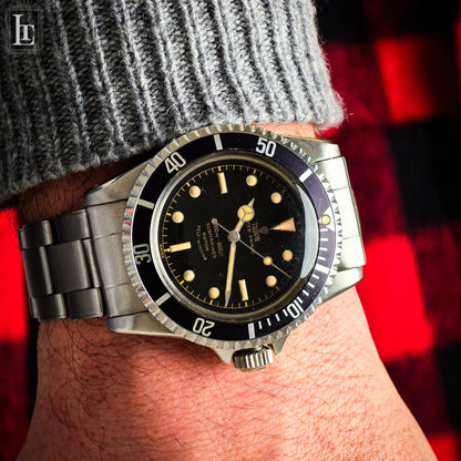 Tudor Submariner 7928 minuteria chiusa cornino gilt exclamation point