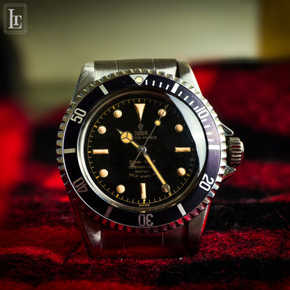 Tudor Submariner 7928 minuteria chiusa cornino gilt exclamation point