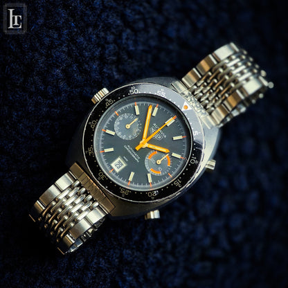 Heuer Autavia  Chronograph “Orange Boy” black