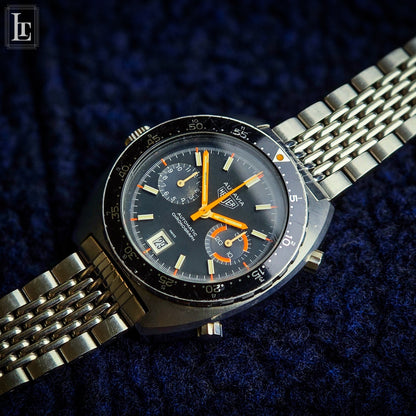 Heuer Autavia  Chronograph “Orange Boy” black