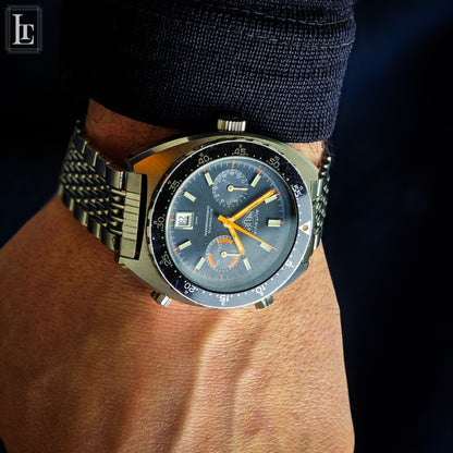 Heuer Autavia  Chronograph “Orange Boy” black
