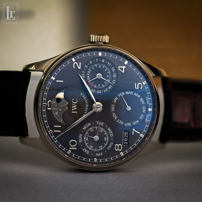 IWC Portoghese Calendario Perpetuo oro b&p IW502218