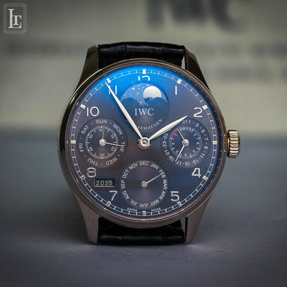 IWC Portoghese Calendario Perpetuo oro b&p IW502218