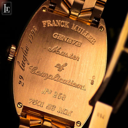 Frank Muller Casablanca Cintrée Or Rouge