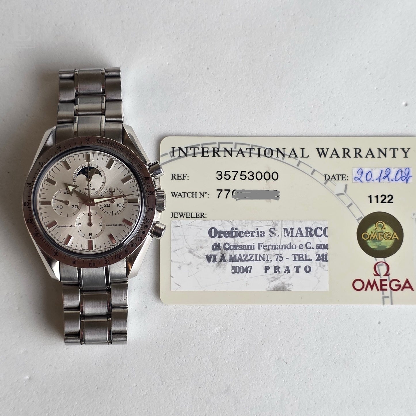 Omega Speedmaster fasi lunari Ref.3575.3000