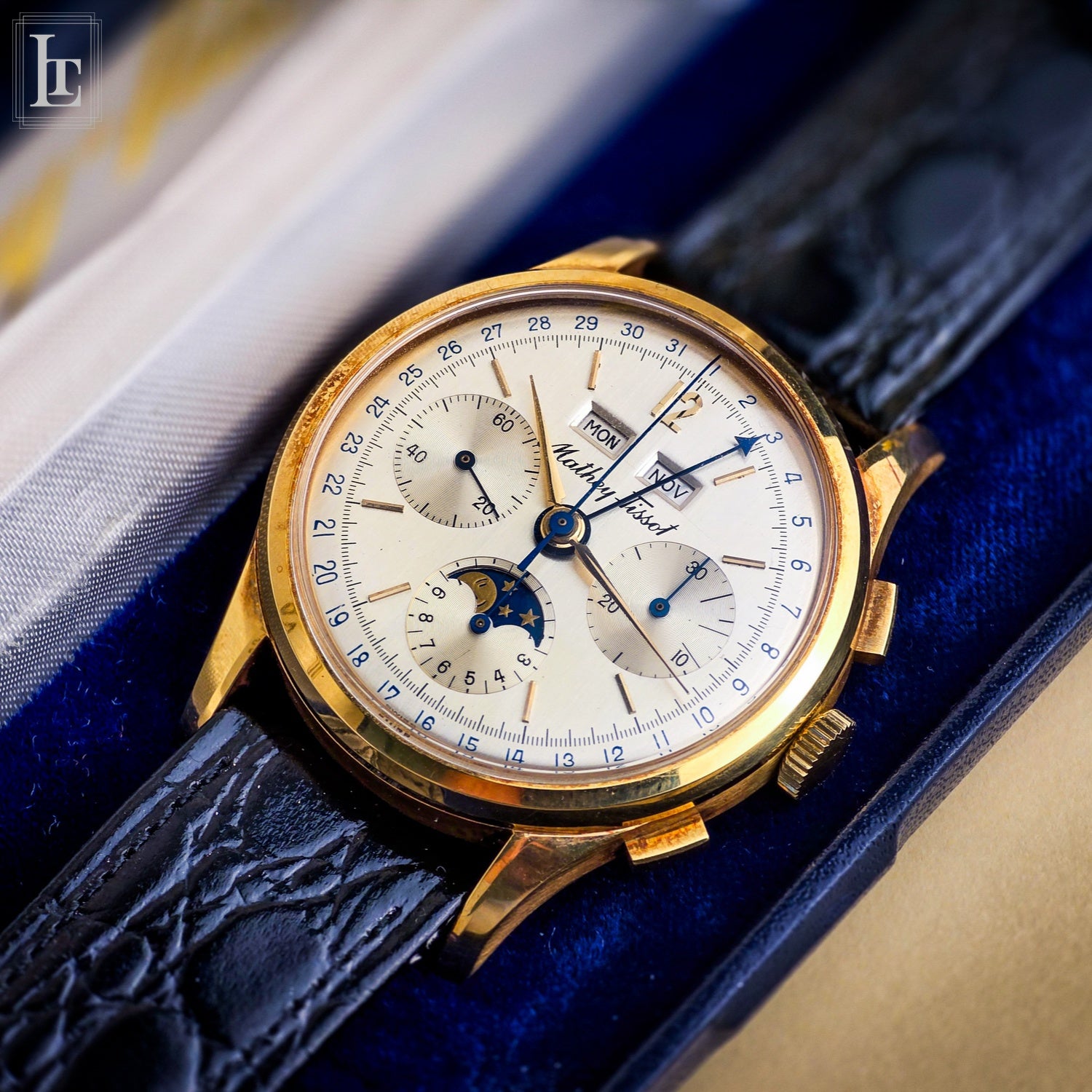 Mathey Tissot Triple Calendar Moonphase NOS – Luxo Time Firenze