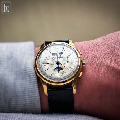 Mathey-Tissot Triple Calendar Moon chronograph yg NOS