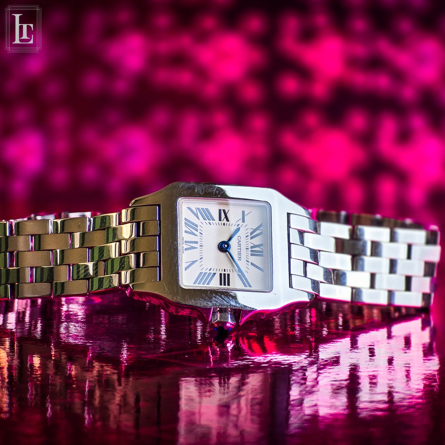 Cartier Santos Lady quartz – Luxo Time Firenze