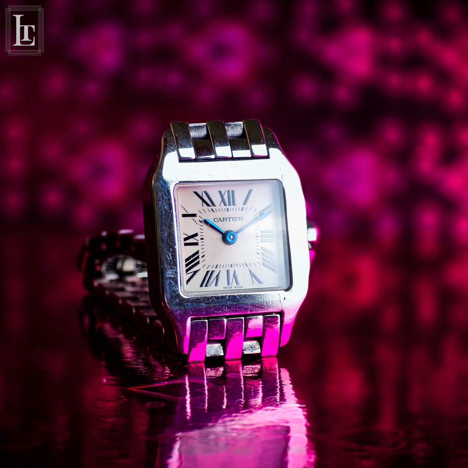 Cartier Santos Lady quartz – Luxo Time Firenze