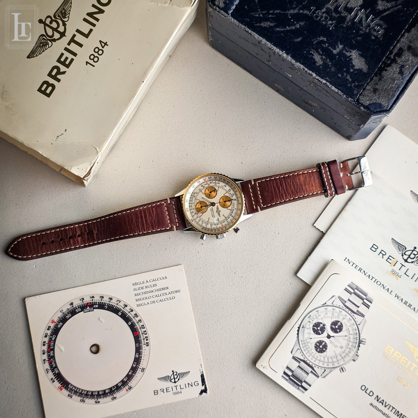 Breitling Navitimer Valjoux 7750 bianco