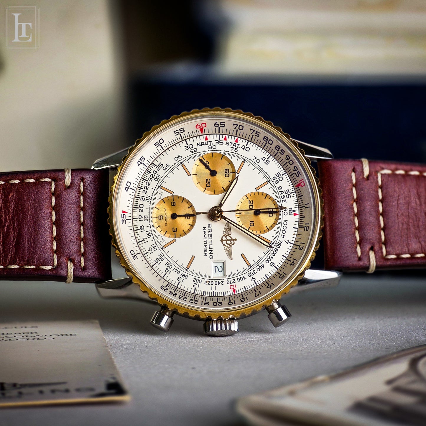 Breitling Navitimer Valjoux 7750 bianco