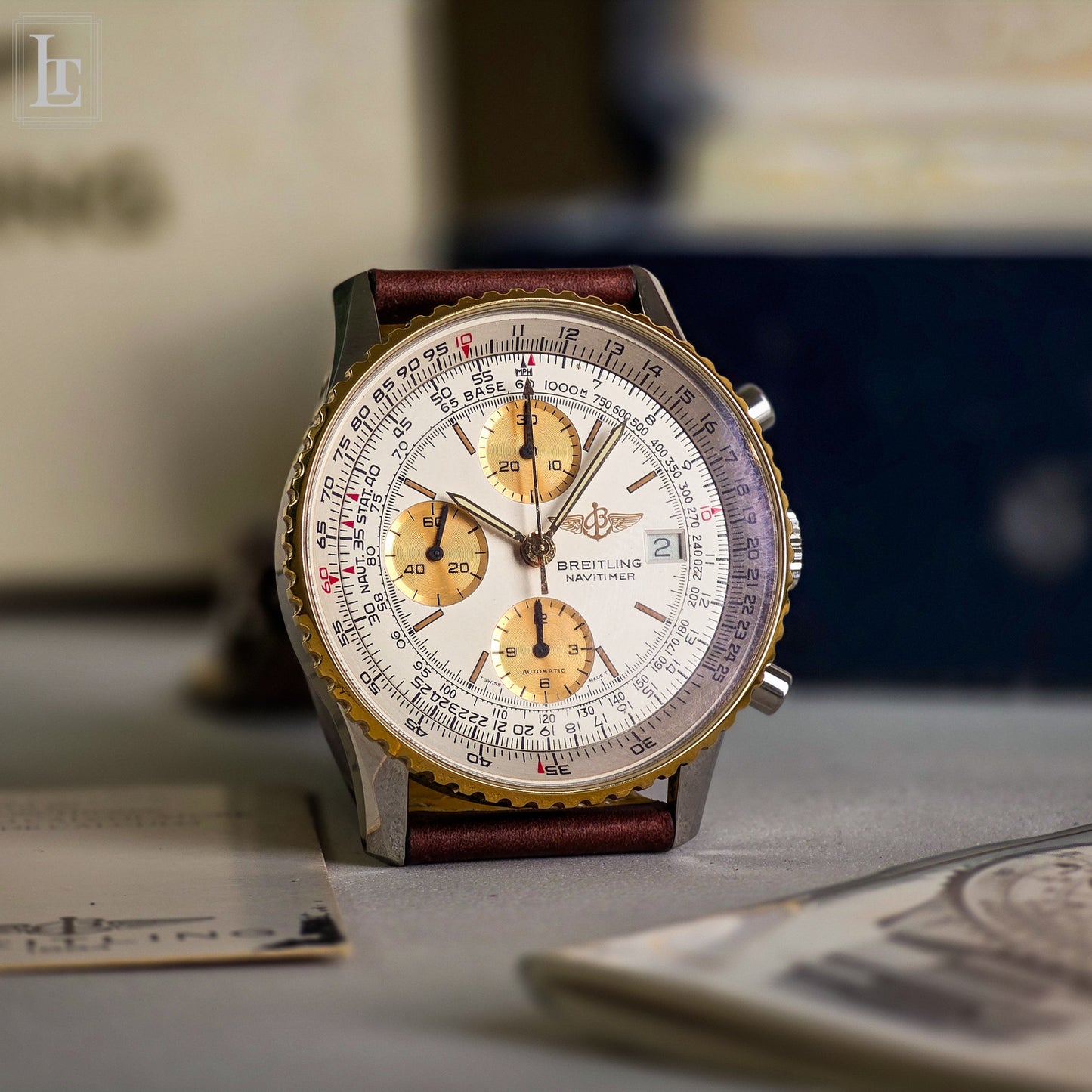 Breitling Navitimer Valjoux 7750 bianco