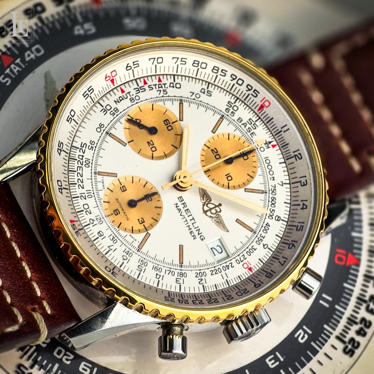 Breitling Navitimer Valjoux 7750 bianco