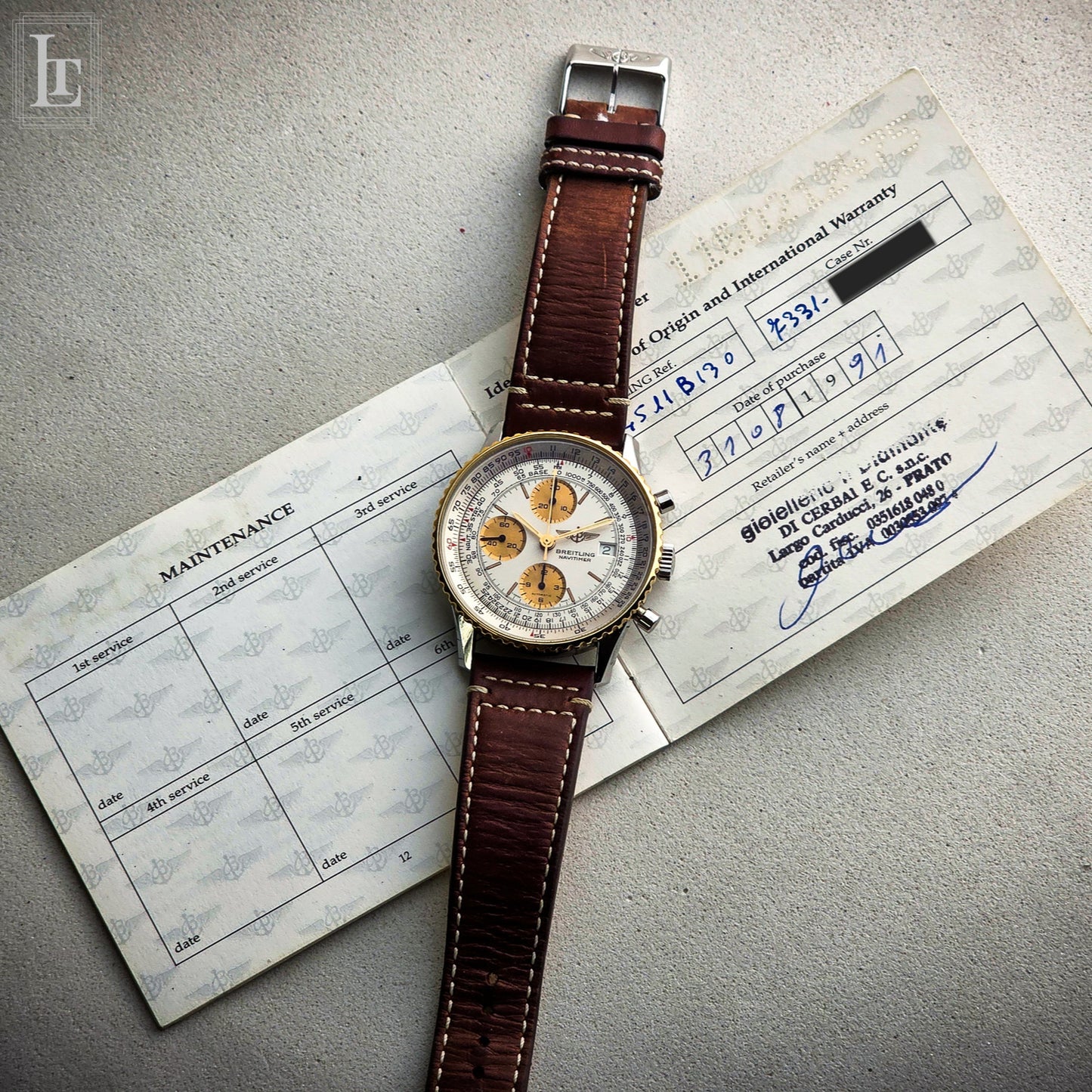 Breitling Navitimer Valjoux 7750 bianco