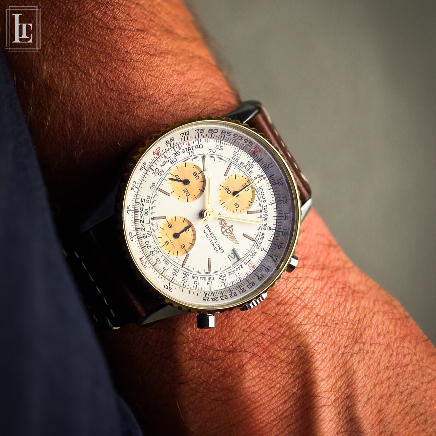 Breitling Navitimer Valjoux 7750 bianco
