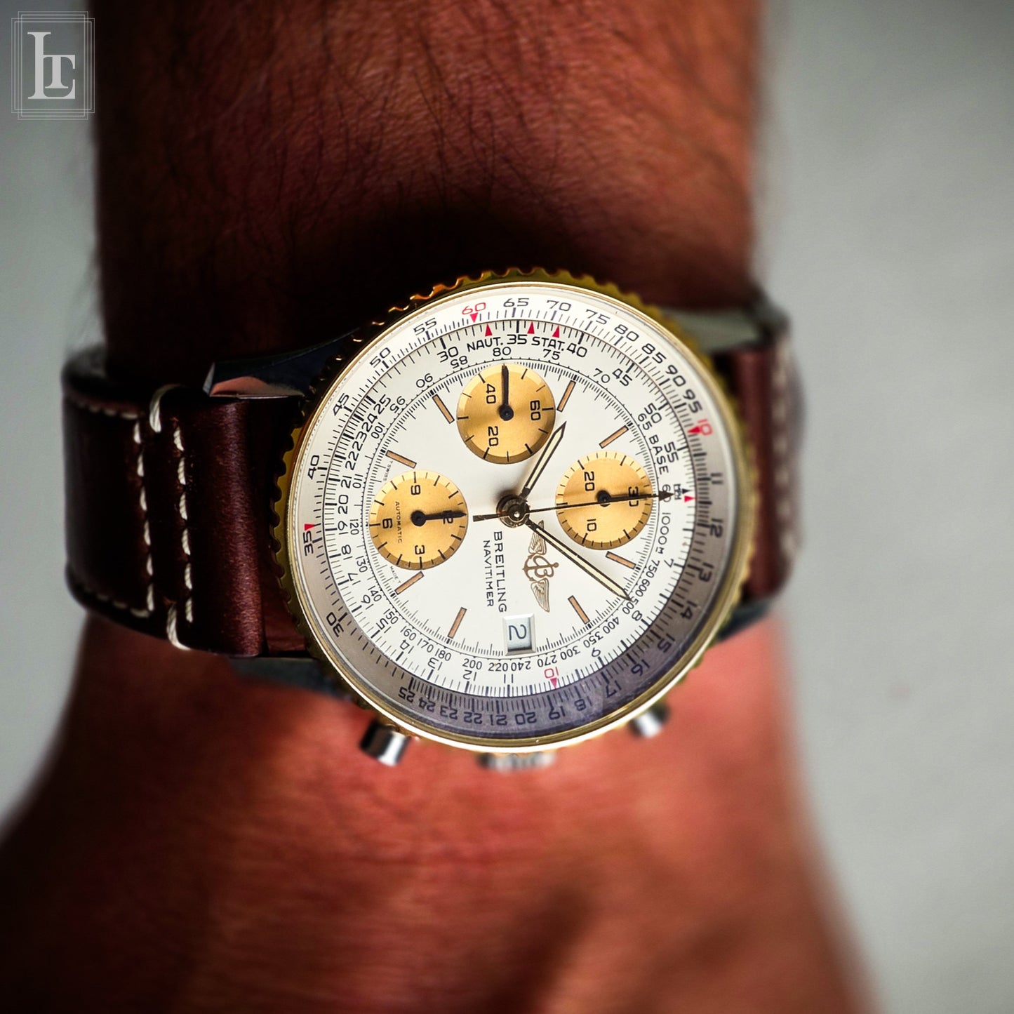 Breitling Navitimer Valjoux 7750 bianco