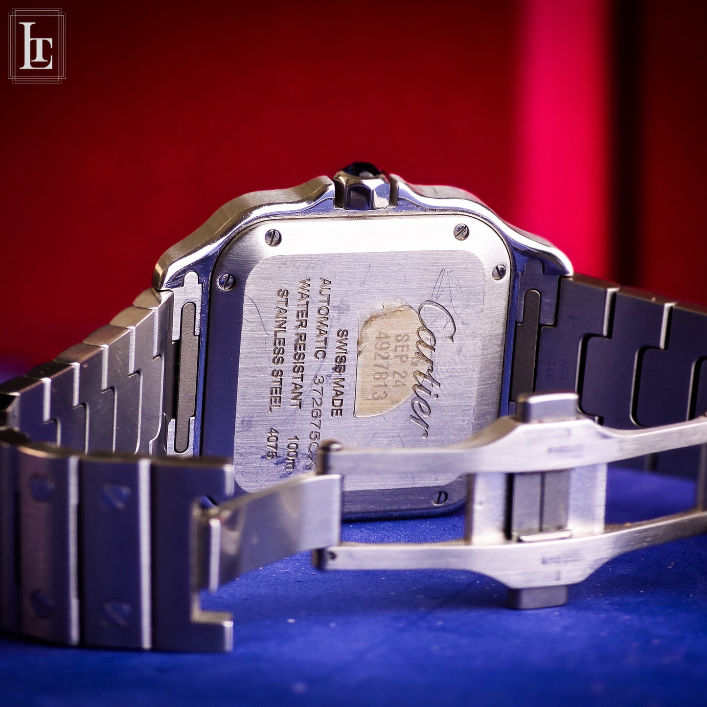 Cartier Santos Automatic brilliant-cut diamonds