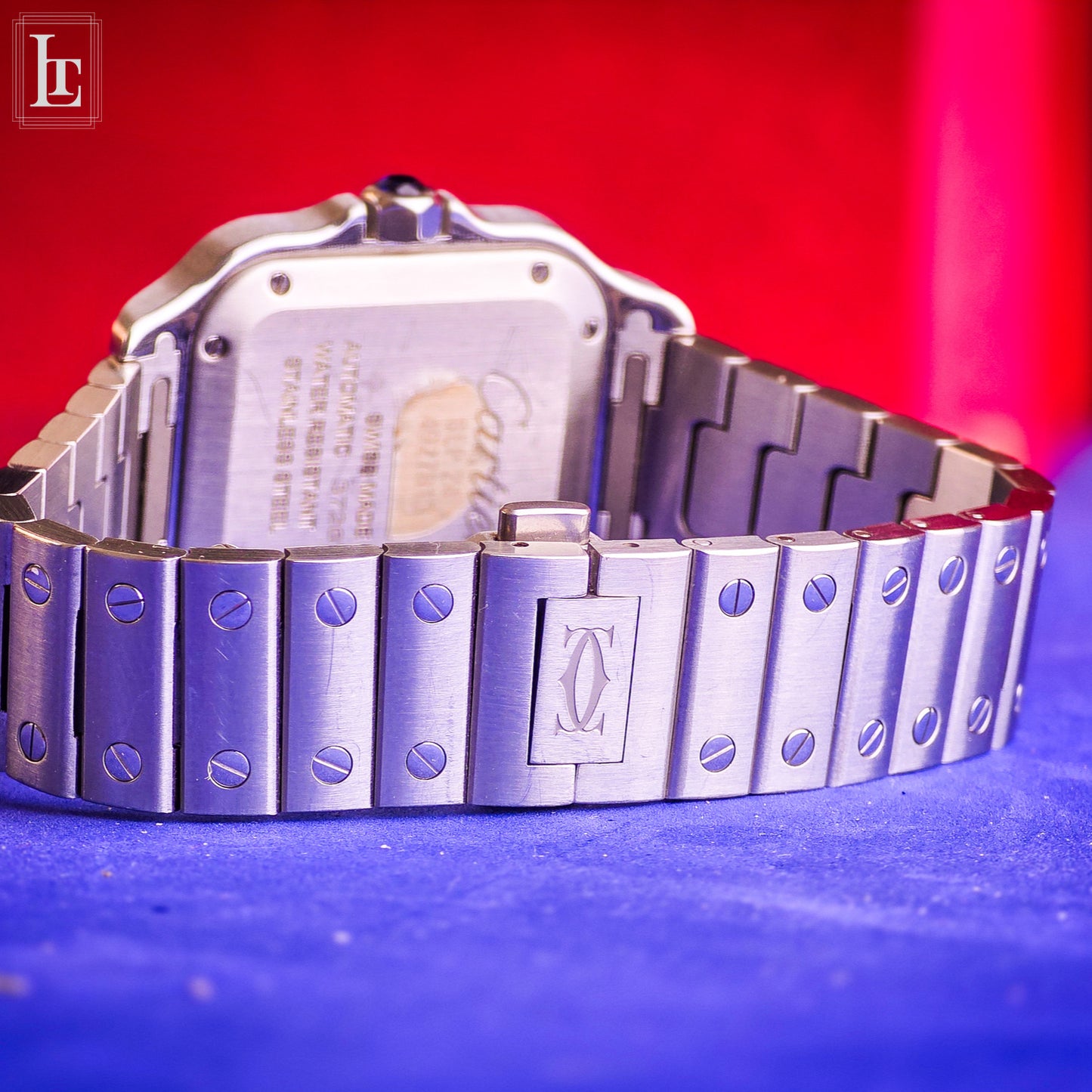 Cartier Santos Automatic brilliant-cut diamonds