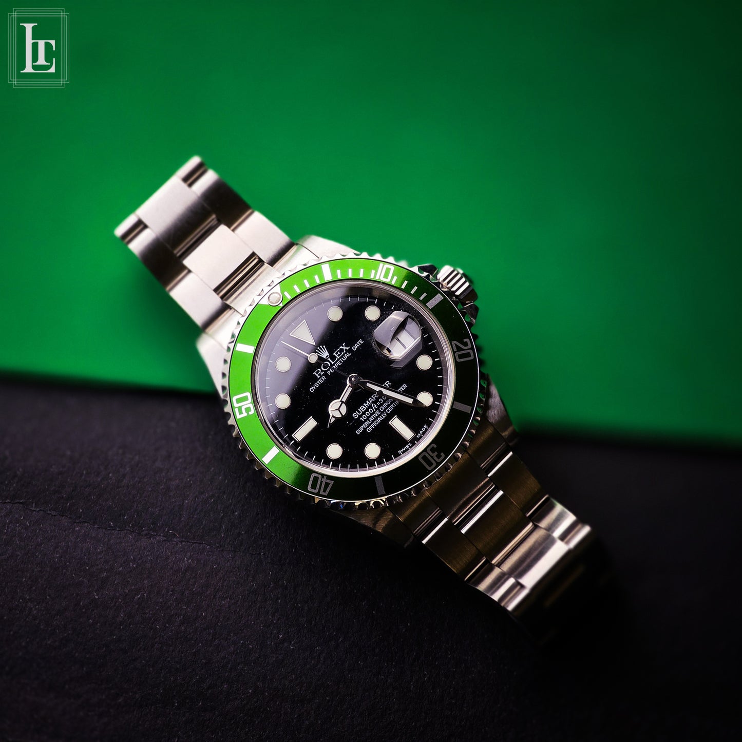 Rolex Submariner 16610 LV "Kermit" fat 4