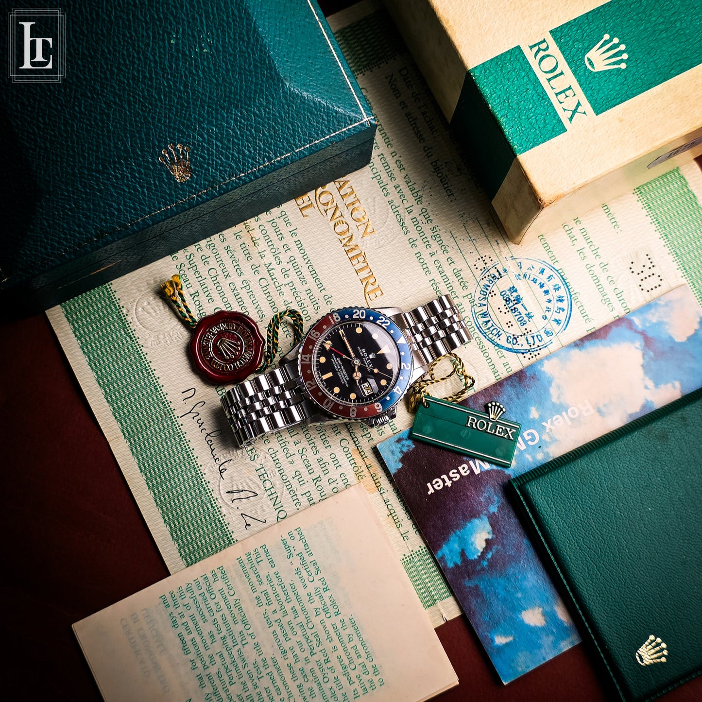 Rolex GMT Master 1675 MK2 b&p