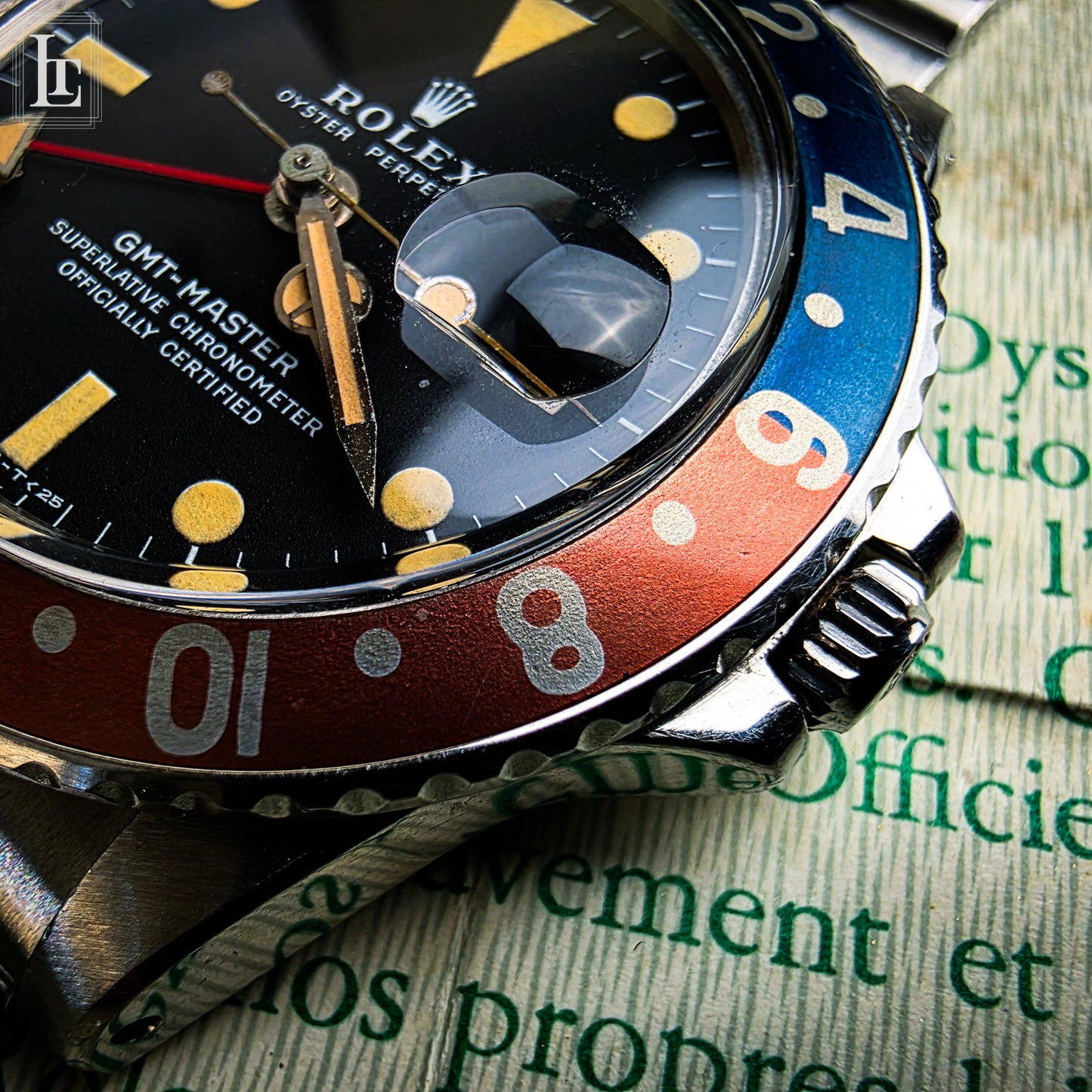 Rolex GMT Master 1675 MK2 b&p
