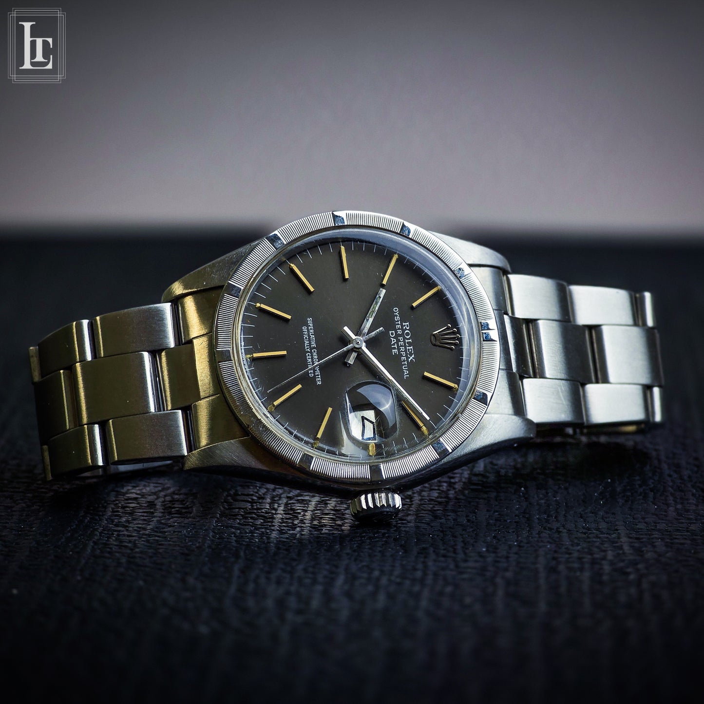 Rolex Date Engine Bezel 1501 grigio