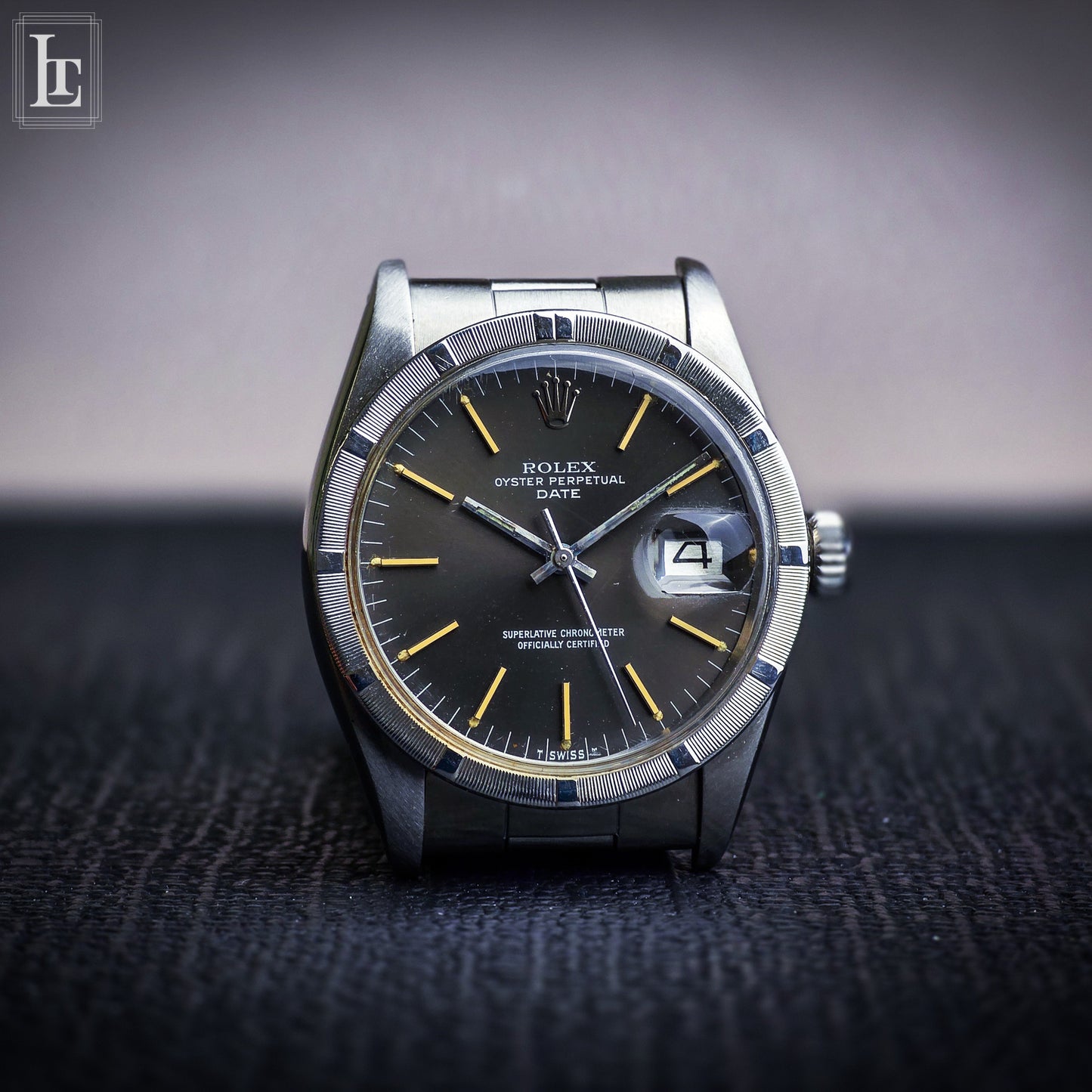 Rolex Date Engine Bezel 1501 grigio