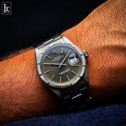 Rolex Date Engine Bezel 1501 grigio