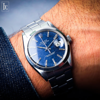 Rolex Date ref.1500 “jeans dial”
