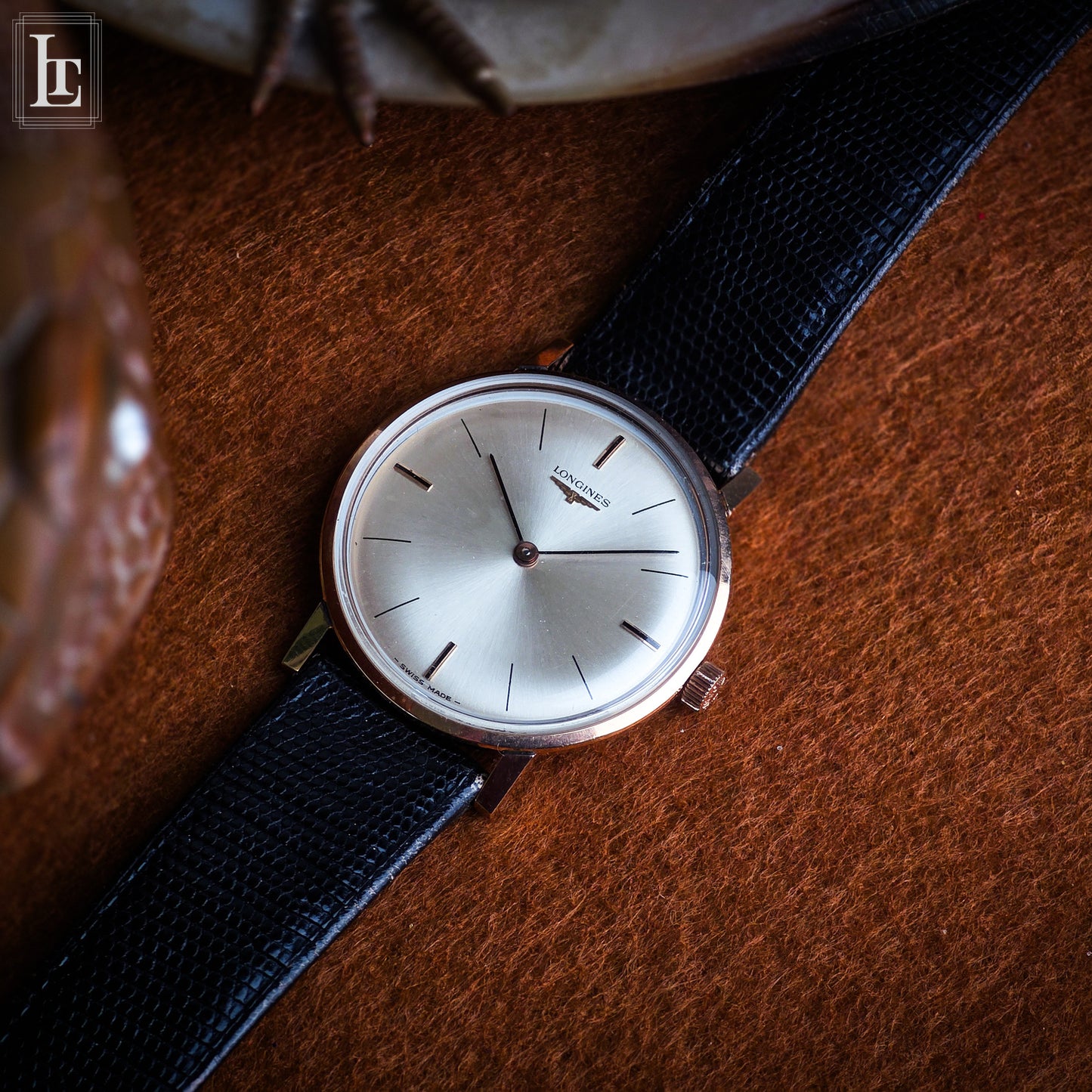 Longines extra slim rose gold