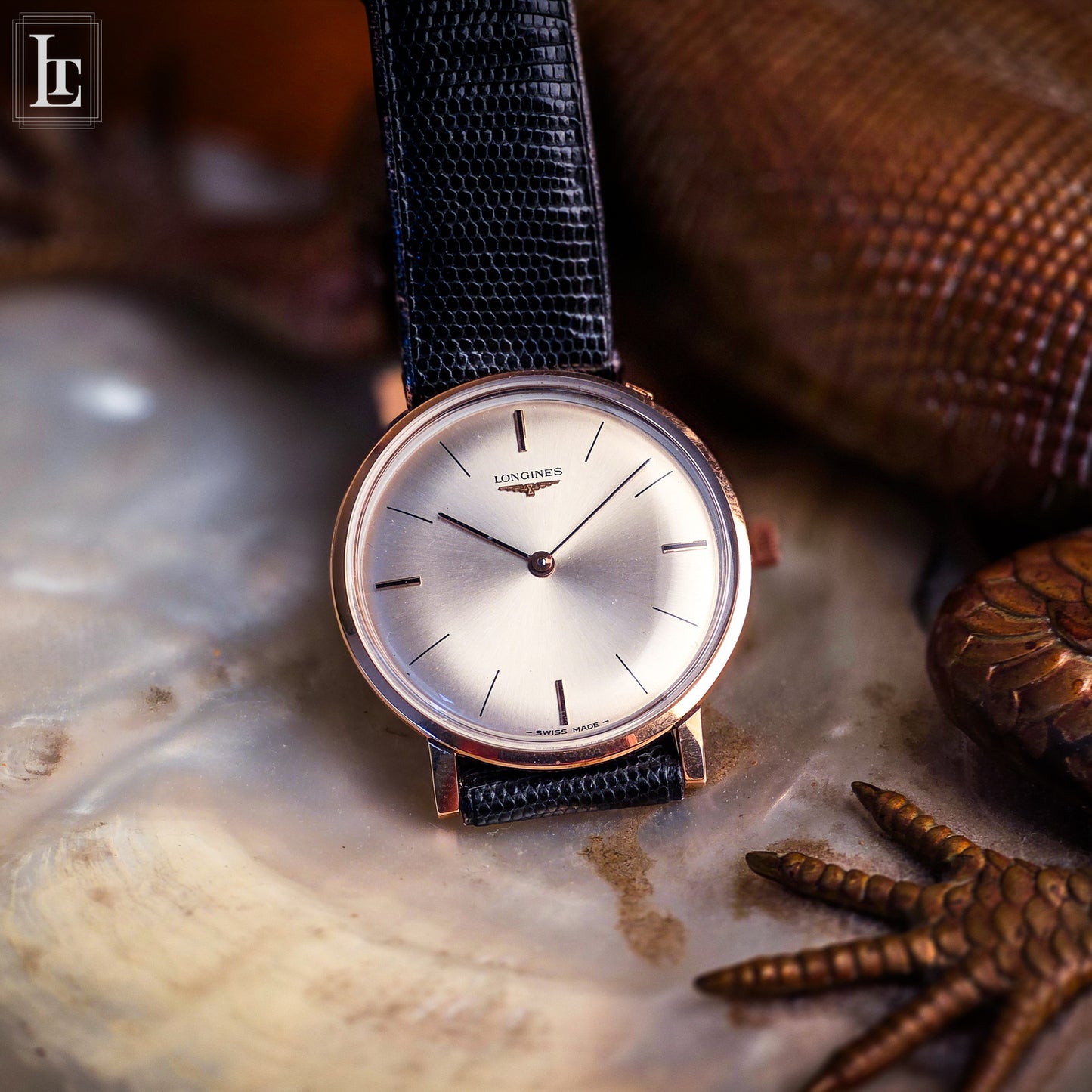 Longines extra slim rose gold