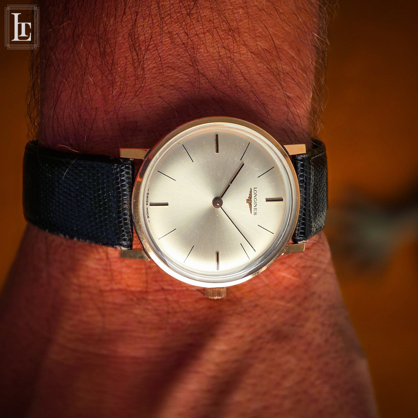 Longines extra slim rose gold