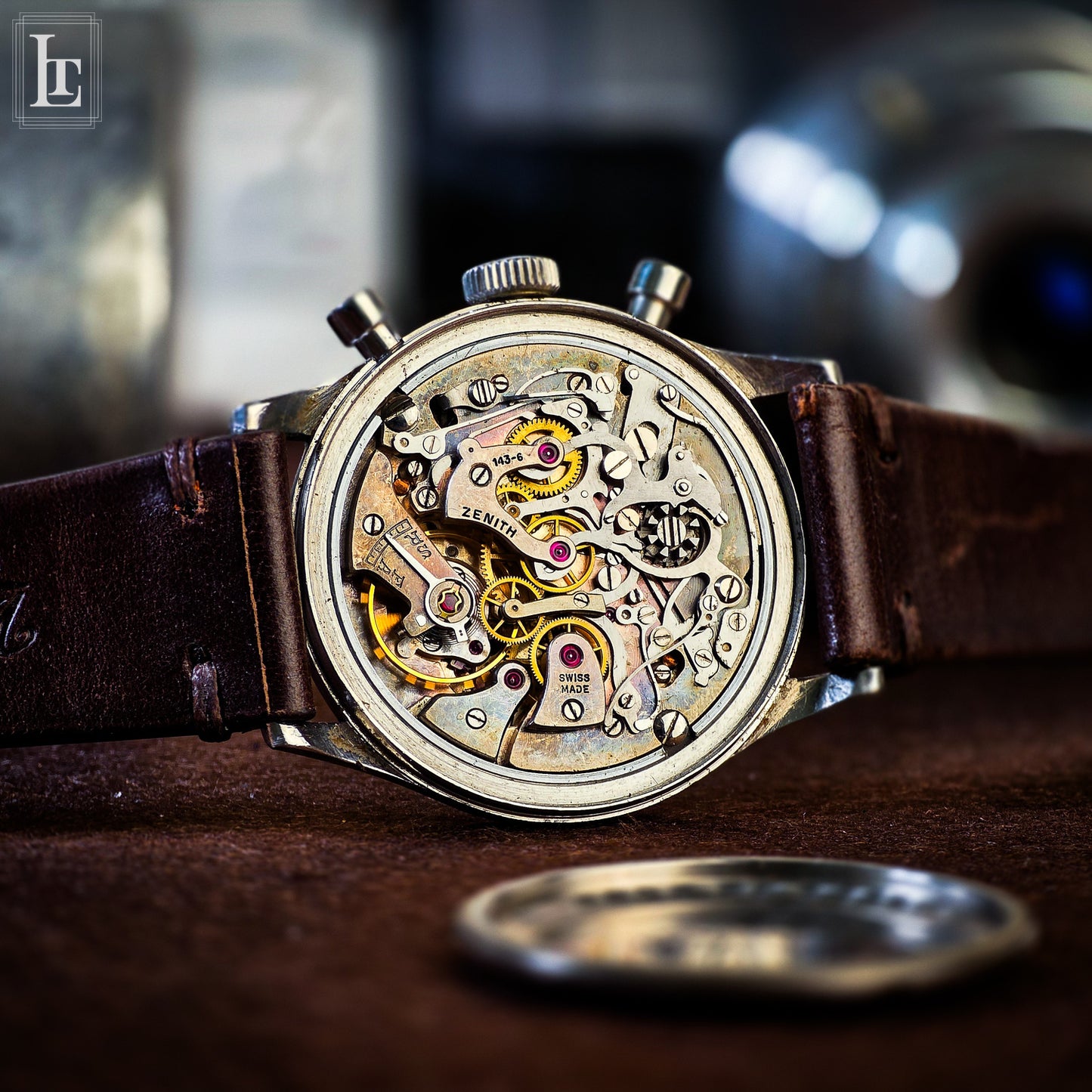 Zenith cronografo EP militare marrone 
