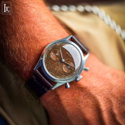 Zenith cronografo EP militare marrone 