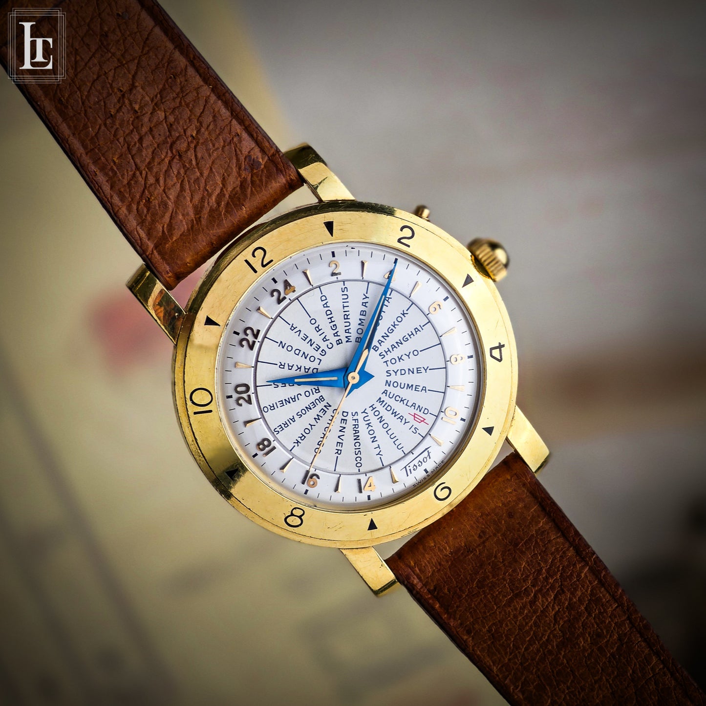 Tissot World Time OR4001 gold