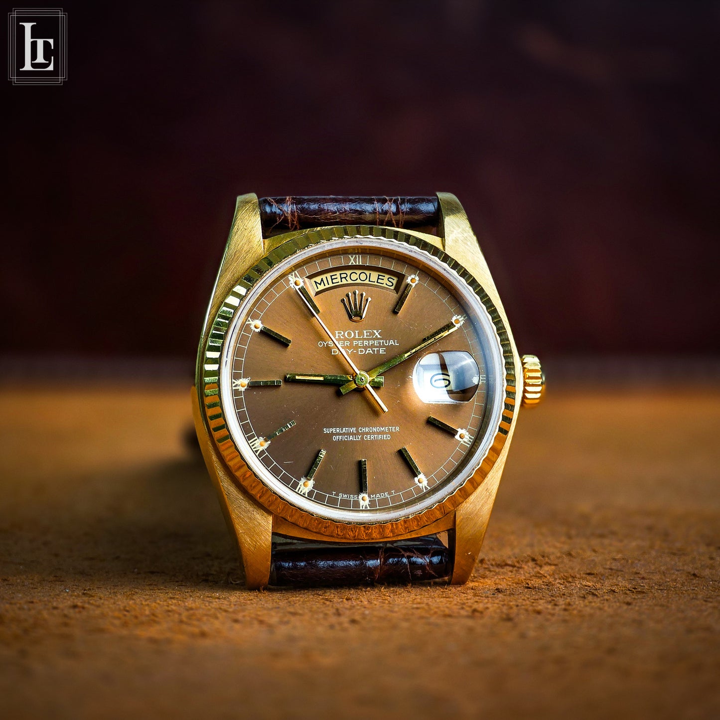 Rolex Day-Date 18038 brown
