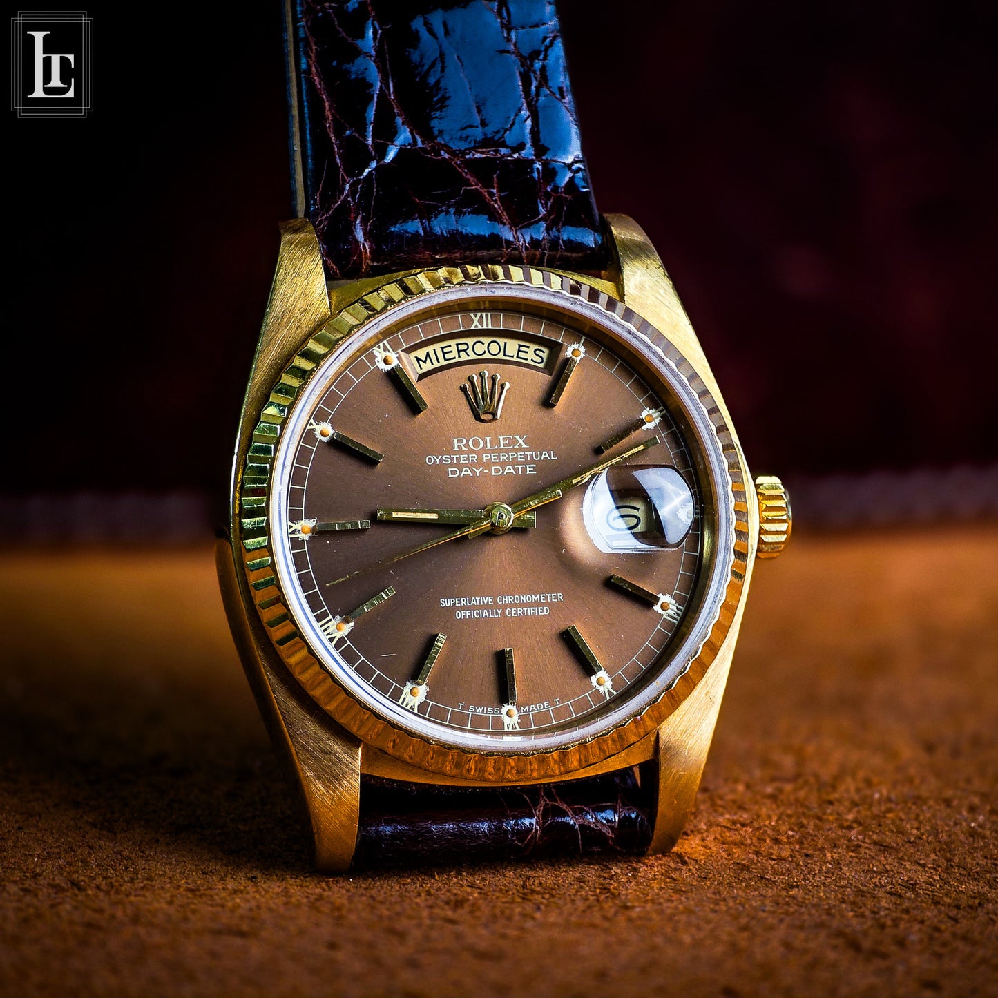 Rolex Day-Date 18038 brown