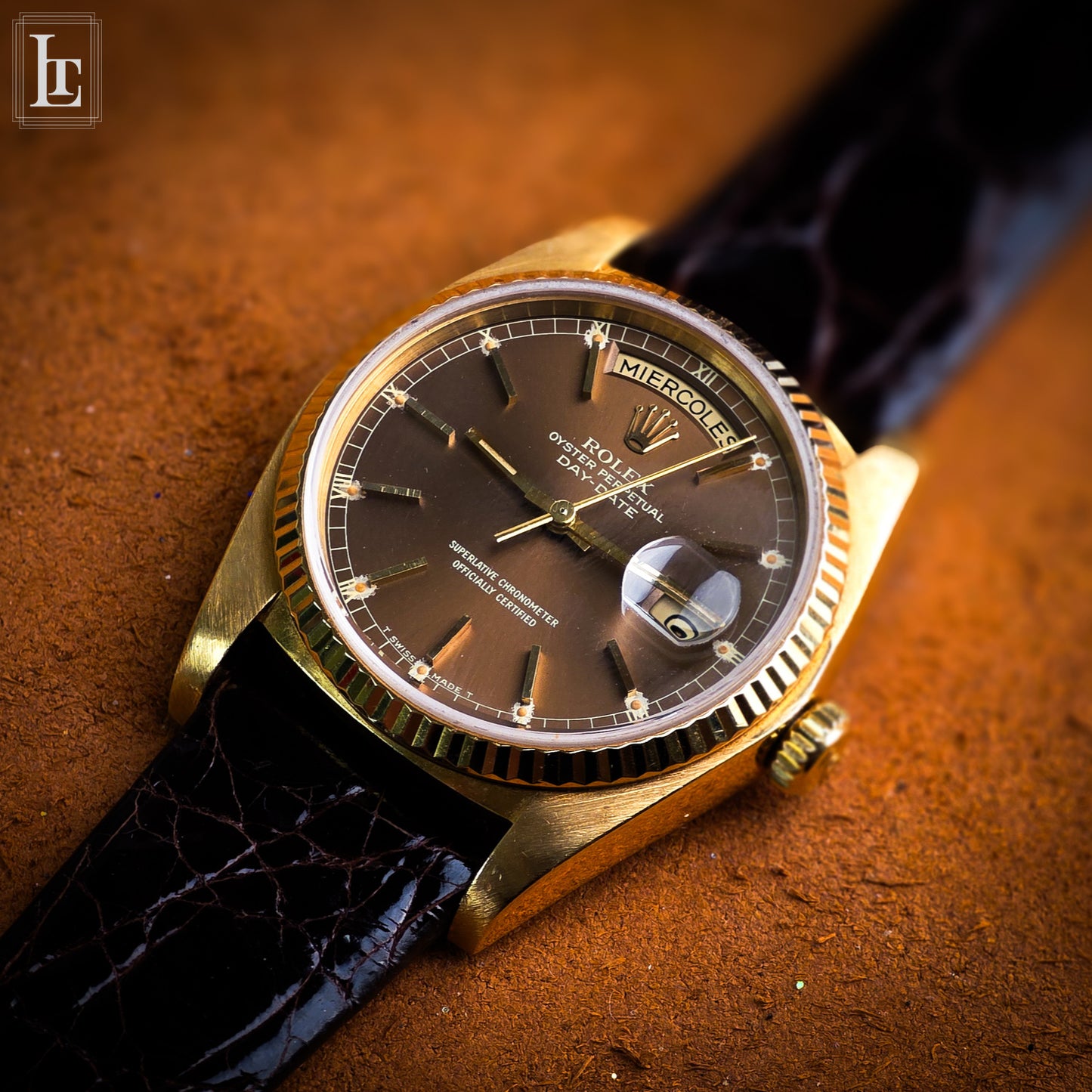 Rolex Day-Date 18038 brown