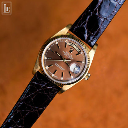Rolex Day-Date 18038 brown