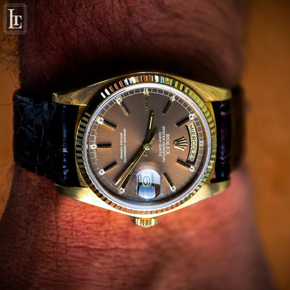 Rolex Day-Date 18038 brown