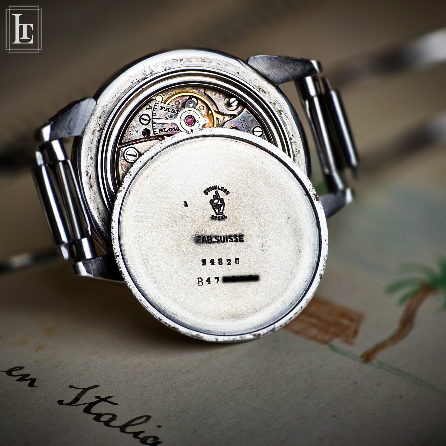 Movado Calendograph Salmon